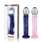 5706 PLUG ANAL EM VIDRO BICOLOR LOVETOY - Sex Shop em Curitiba