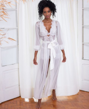 29127 ROBE LONGO CHIFFON - Sex Shop em Curitiba