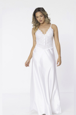 65690 CAMISOLA LONGA CETIM - Sex Shop em Curitiba