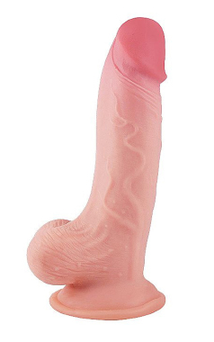7979 DILDO SUPER REALISTICO  VENTOSA 17,5X 3,7 - Sex Shop em Curitiba
