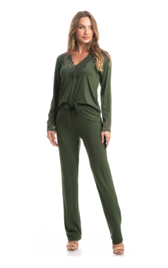 8168E PIJAMA FLORESTA LONGO Vd Milit G - Sex Shop em Curitiba