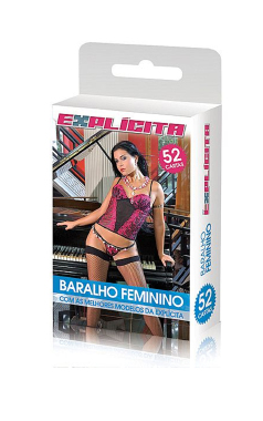 KS010 BARALHO FEMININO 52 CARTAS - Sex Shop em Curitiba