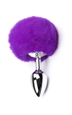 5501 PLUG INOX POMPOM 7,7CM - P - Sex Shop em Curitiba