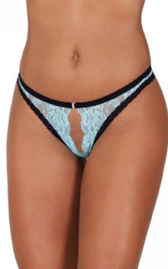 CALCINHA ACEITO CARTAO FIO PR/AZUL (U) - Sex Shop em Curitiba