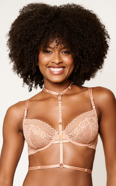 5646 CHOKER STRAPPY HUCHETTE nude U - Sex Shop em Curitiba