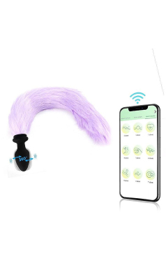 8632 Plug Anal Silicone c/ Rotacao 40cm via APP - Sex Shop em Curitiba