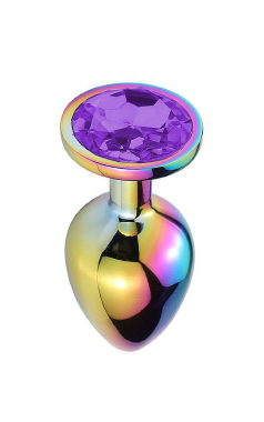 6594 PLUG ANAL INOX PEDRA CRISTAL TAM - P - Sex Shop em Curitiba