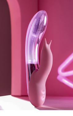 EVA1027 VIBRADOR LUMINOUS C/LUZ Com Luz e 10F - Sex Shop em Curitiba