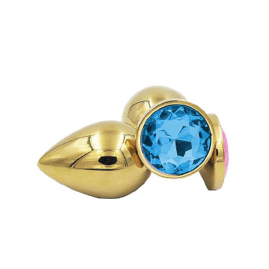 7052 Plug Anal Aco Dourad 7,5cm (P) - Sex Shop em Curitiba
