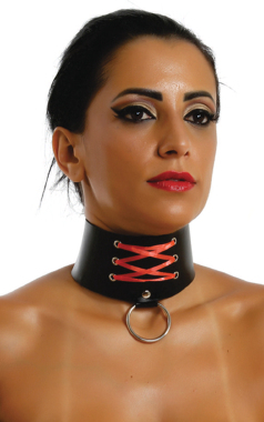 CCET COLEIRA COURO ECOL.  TRANSP. FITA - Sex Shop em Curitiba
