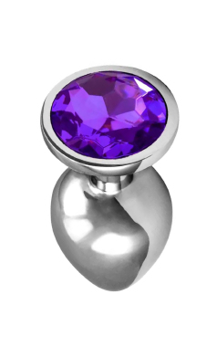 5845 PLUG INOX PEDRA 7,5CM - P - Sex Shop em Curitiba